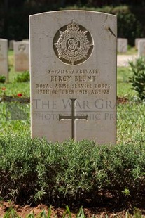 BEIRUT WAR CEMETERY - BLUNT, PERCY